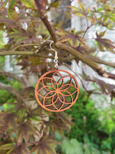 Load image into Gallery viewer, Delicate Flowers Wood Earrings