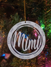Load image into Gallery viewer, Grandma/Mimi/Nana/Gigi Ornament