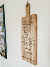 Load image into Gallery viewer, Acacia Recipe Engraved Cutting Board