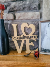 Load image into Gallery viewer, LOVE sign with Personalized Names