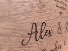 Load image into Gallery viewer, Personalized Wedding Song Lyrics Sign