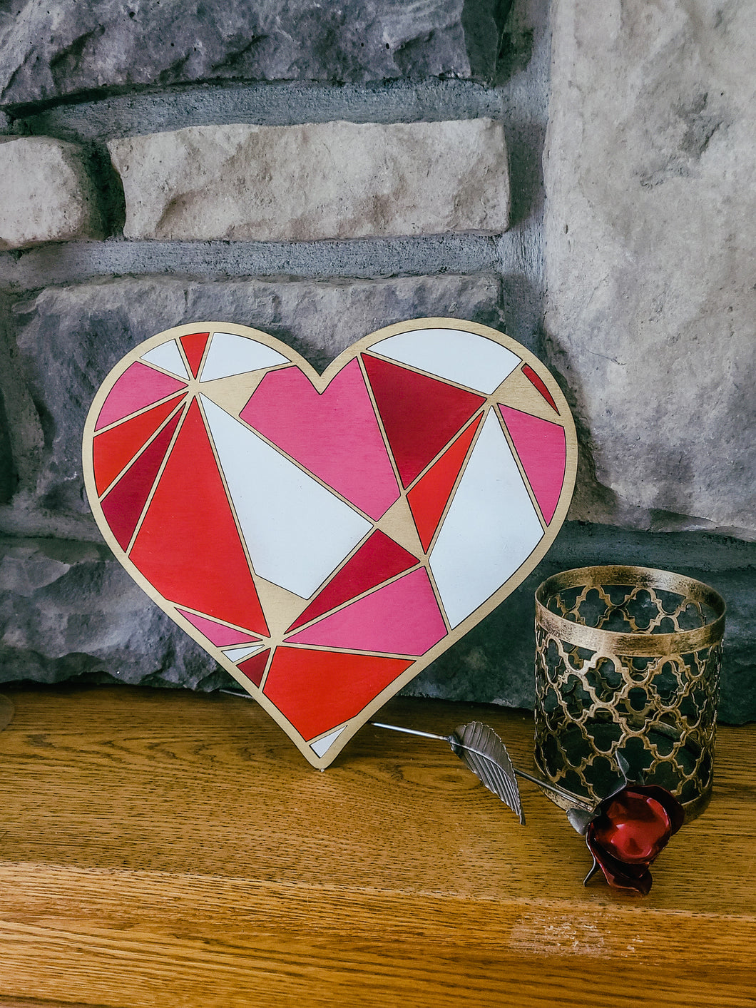 DIY Mosaic Valentine Heart