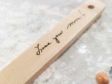 Load image into Gallery viewer, Handwriting Engraved Wooden Spoon