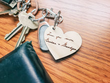 Load image into Gallery viewer, Custom Engraved Wood Keychain