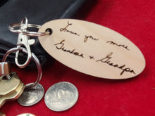 Load image into Gallery viewer, Custom Engraved Wood Keychain
