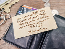 Load image into Gallery viewer, Engraved Wallet Card