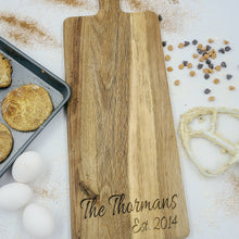 Load image into Gallery viewer, Acacia Charcuterie Board with Wedding Date