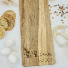 Load image into Gallery viewer, Acacia Charcuterie Board with Wedding Date
