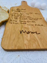 Load image into Gallery viewer, Recipe Engraved Cherry Cutting Board