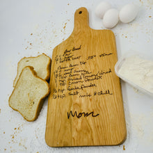 Load image into Gallery viewer, Recipe Engraved Cherry Cutting Board