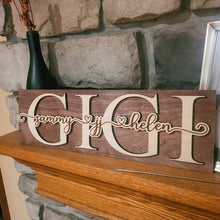 Load image into Gallery viewer, Grandma Name Sign