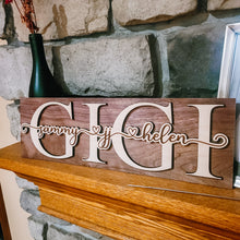 Load image into Gallery viewer, Grandma Name Sign