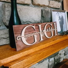 Load image into Gallery viewer, Grandma Name Sign