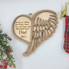 Load image into Gallery viewer, Heart Wing Ornament