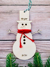 Load image into Gallery viewer, Height Snowman Ornament
