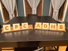 Load image into Gallery viewer, Scrabble Coasters/Wall Decor ANY COMBINATION OF LETTERS