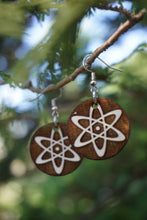 Load image into Gallery viewer, Atom Wood Earrings