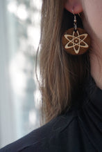 Load image into Gallery viewer, Atom Wood Earrings