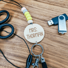 Load image into Gallery viewer, Personalized Teacher Lanyard