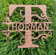 Load image into Gallery viewer, Family Name Monogram