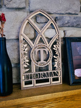 Load image into Gallery viewer, Cathedral Window Monogram Sign
