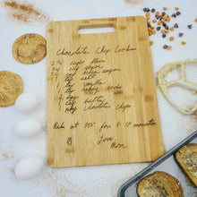 Load image into Gallery viewer, Recipe Engraved Bamboo Cutting Board
