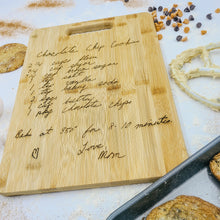 Load image into Gallery viewer, Recipe Engraved Bamboo Cutting Board
