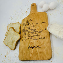 Load image into Gallery viewer, Recipe Engraved Cherry Cutting Board
