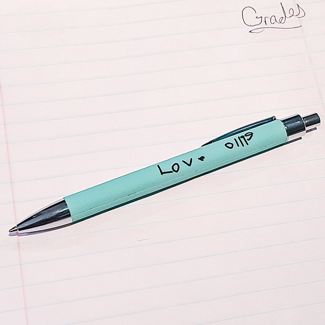 Handwriting Engraved Teacher Pen Gift