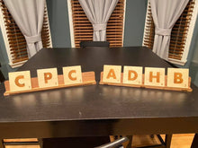 Load image into Gallery viewer, Scrabble Coasters/Wall Decor ANY COMBINATION OF LETTERS
