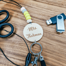 Load image into Gallery viewer, Personalized Teacher Lanyard
