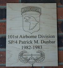 Load image into Gallery viewer, Custom Military Plaque
