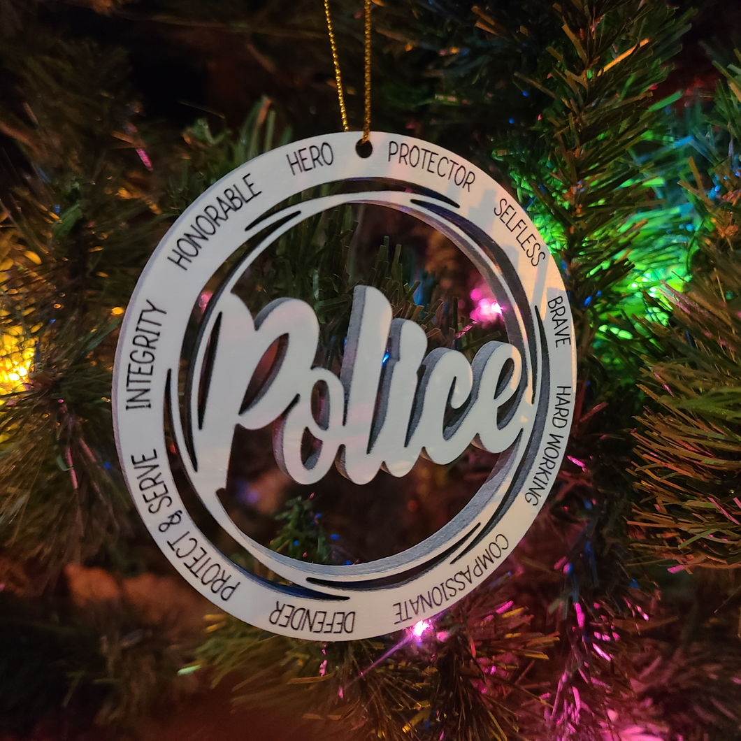 Police/Firefighter Ornament